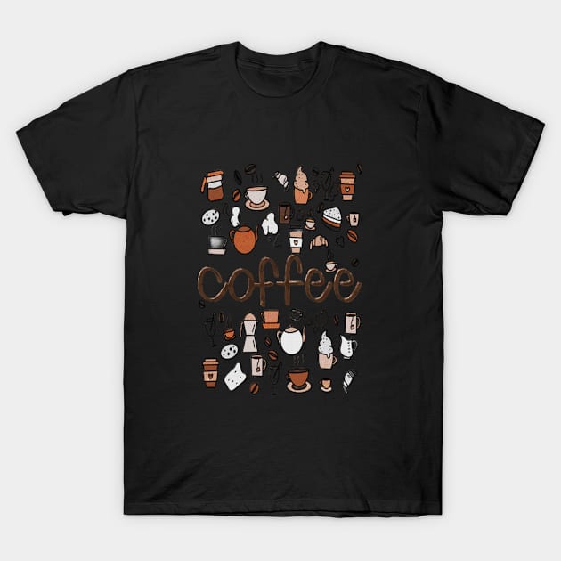 Coffee T-Shirt by MckinleyArt